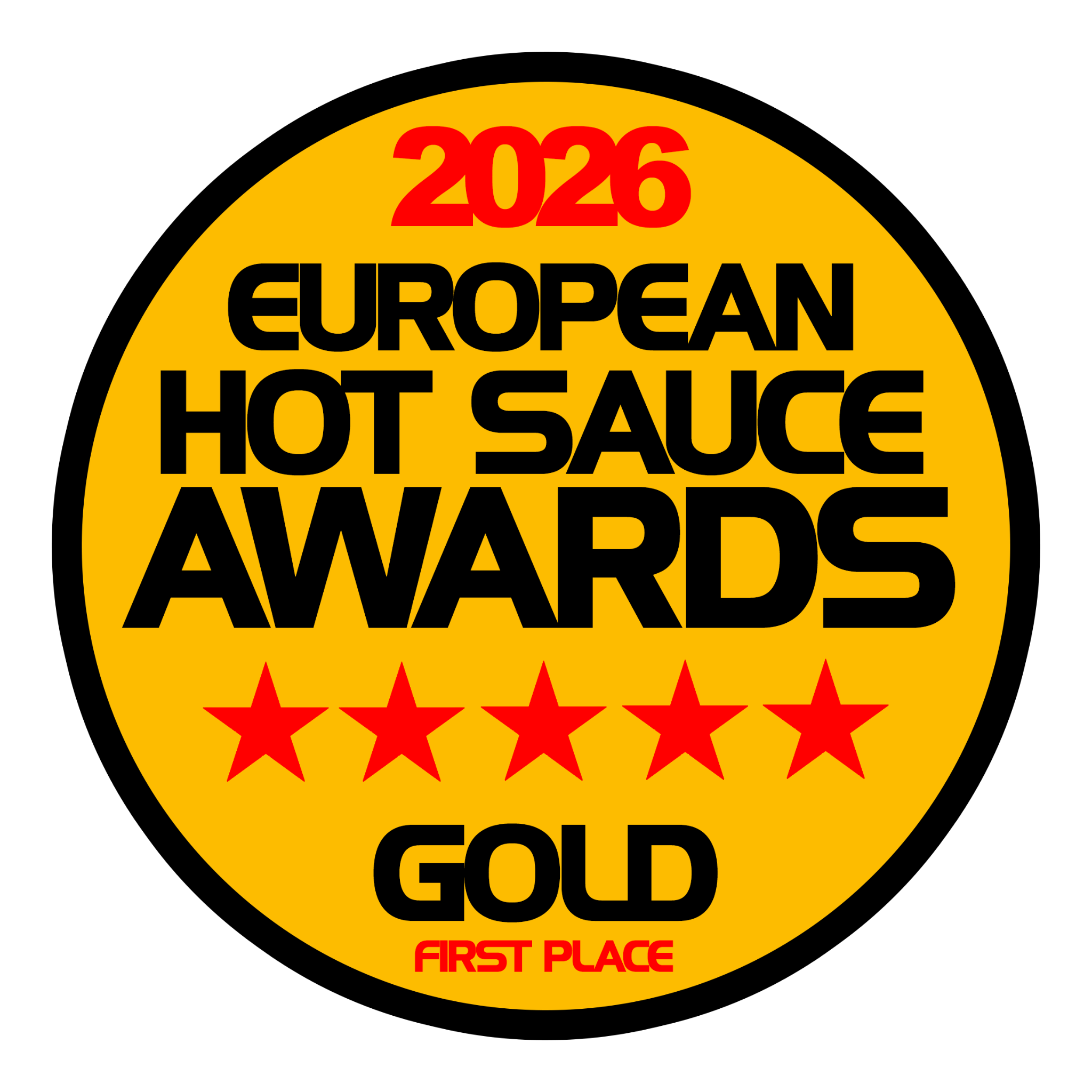 Gold First Place — European Hot Sauce Awards 2026